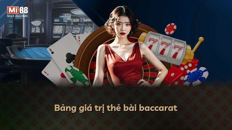 Bảng giá trị thẻ bài baccarat